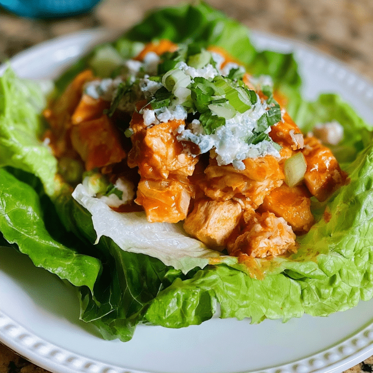 Quick 20-Minute Buffalo Chicken Lettuce Wraps (High Protein)