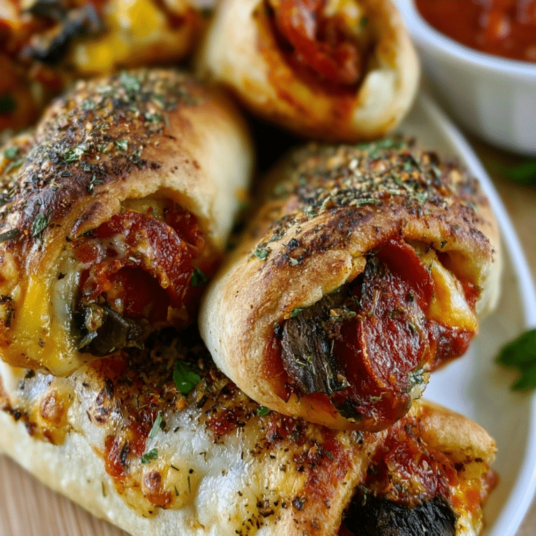 High-Protein Turkey Pepperoni Pizza Rolls (Healthy Snack Prep)