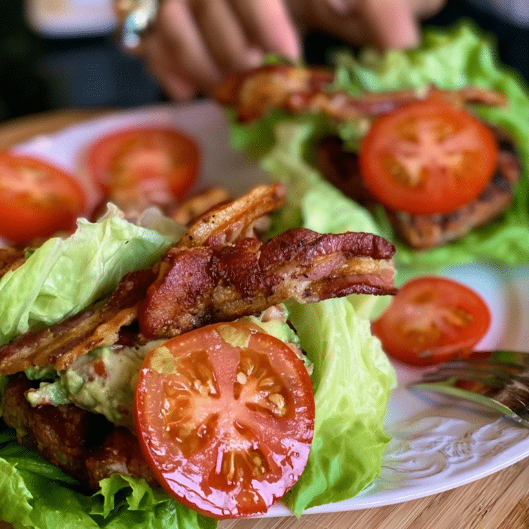 Clean Eating Avocado Burger Lettuce Wraps