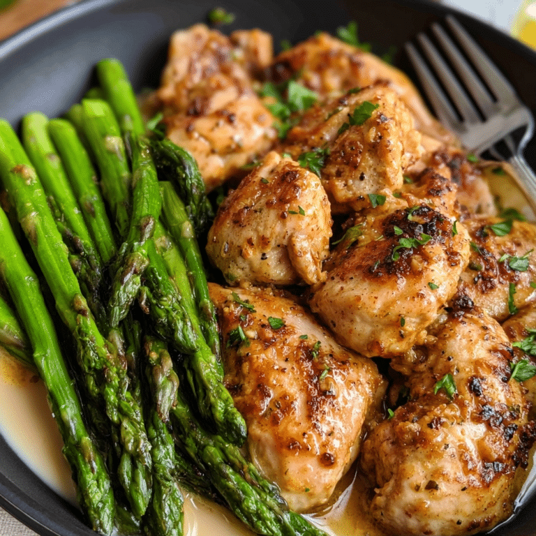 Low-Carb Garlic Butter Chicken & Asparagus: The Ultimate Macro-Friendly Dinner