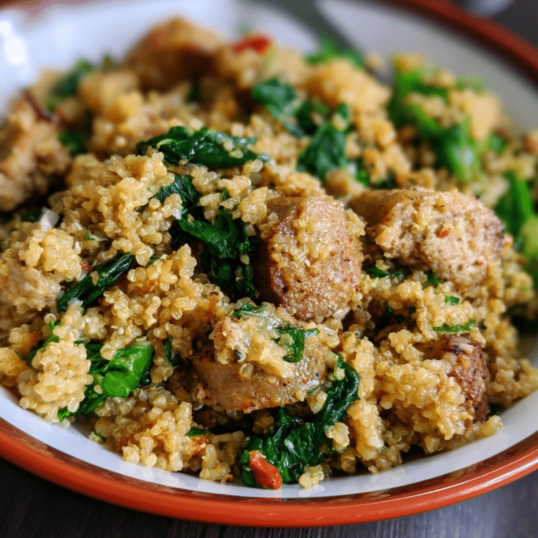 Healthy Quinoa Chicken Sausage Bowl: High-Protein Meal Prep Perfection