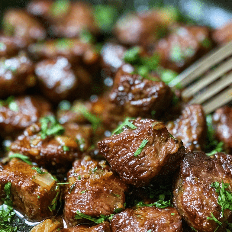 Healthy 20-Minute Garlic Herb Steak Bites