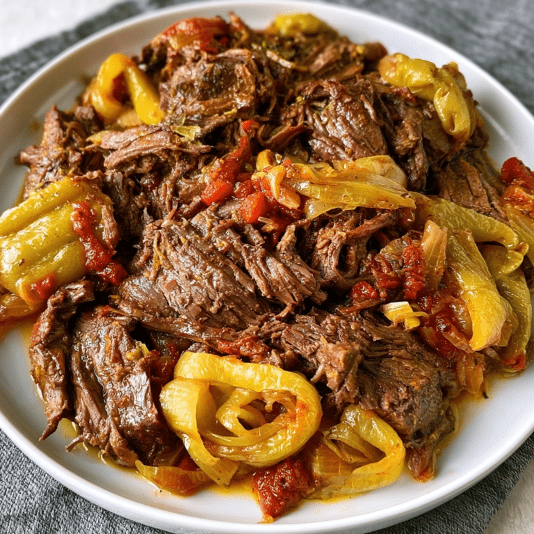 Low Carb Slow Cooker Italian Beef | Easy Crockpot Dinner Recipe