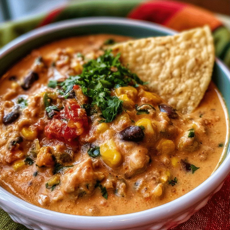 Healthy High Protein Creamy Taco Soup | Easy One Pot Dinner Recipe
