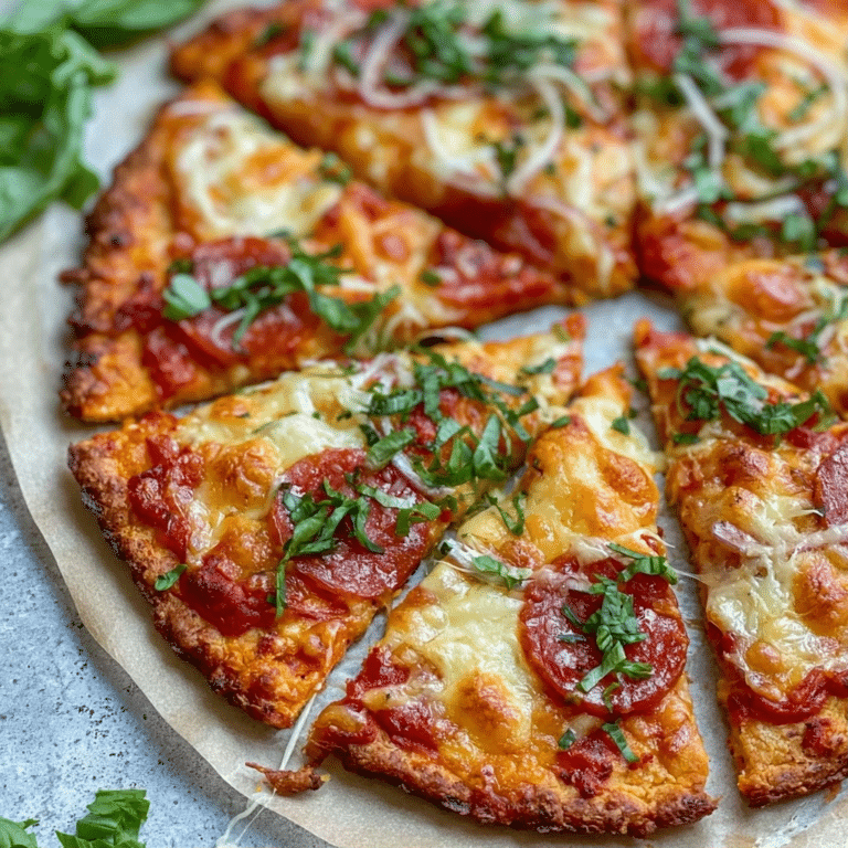 Easy Low Carb Pizza | Crispy Keto Pizza Recipe with Simple Ingredients