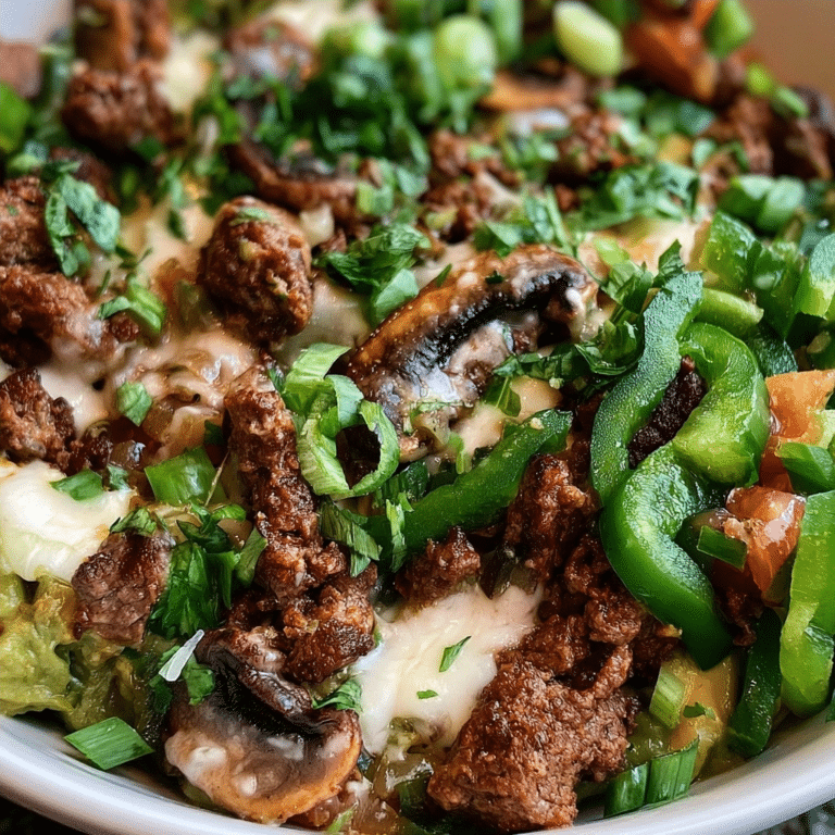 Low Carb Steak Taco Bowl (Diabetes-Friendly Meal)