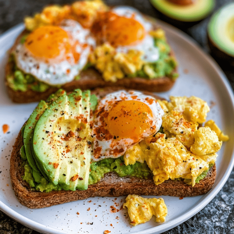 Clean Eating Breakfast: Avocado Toast & Scrambled Eggs