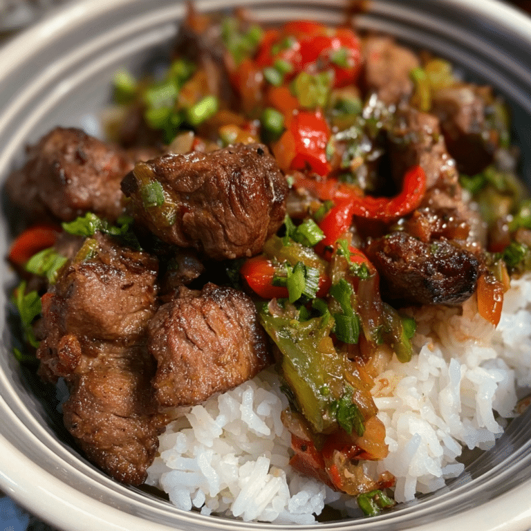 Steak, Rice & Peppers Meal Prep Bowls (Easy High-Protein Lunch)