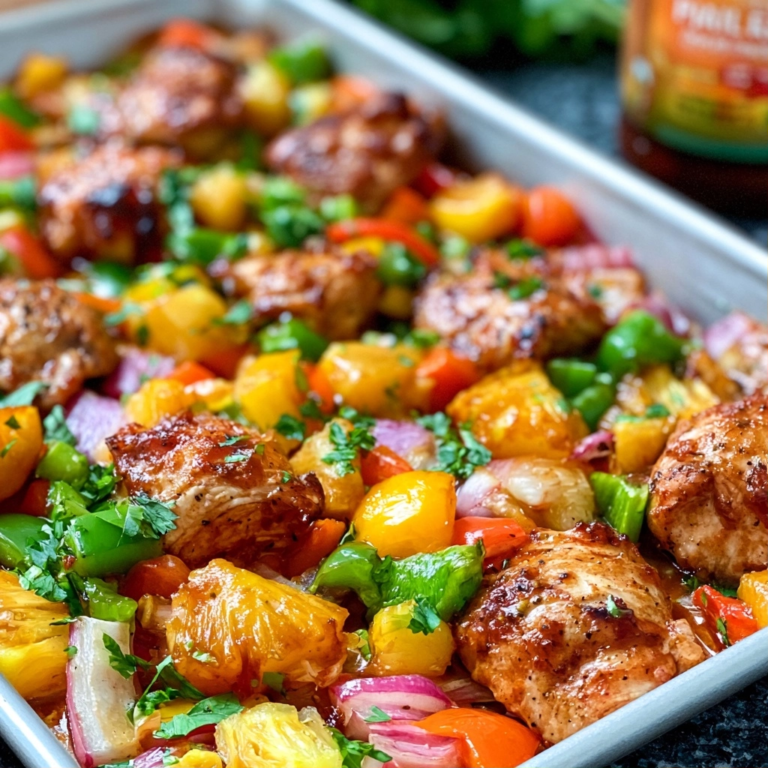 Hawaiian Chicken Sheet Pan Dinner (Easy Whole30 & Paleo Recipe)