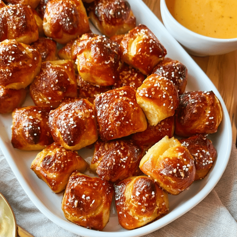 Homemade Soft Pretzel Bites – Easy Party Appetizer Recipe