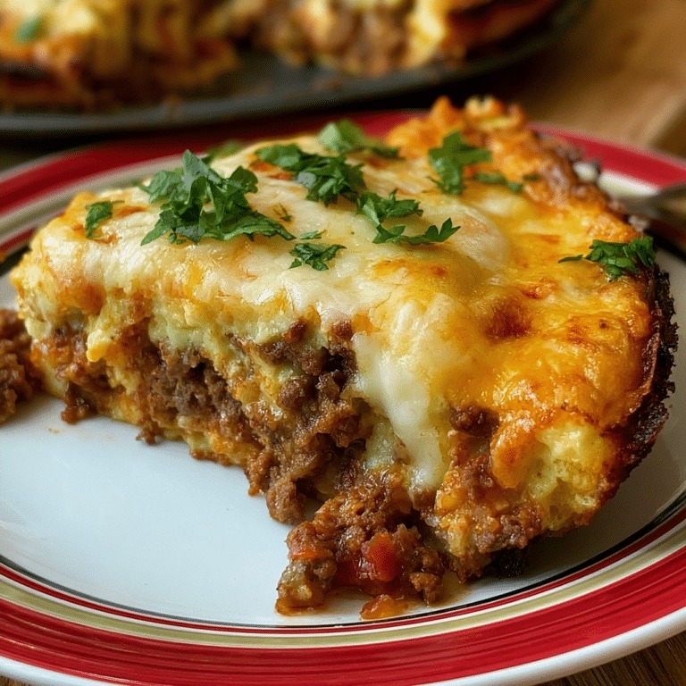 Crustless Keto Taco Pie – Low-Carb, Gluten-Free Dinner Recipe