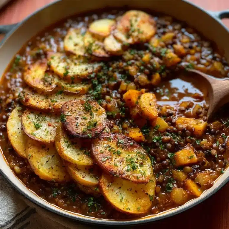 Easy Vegan Hotpot with Lentils Recipe | Simple Lentil Stew