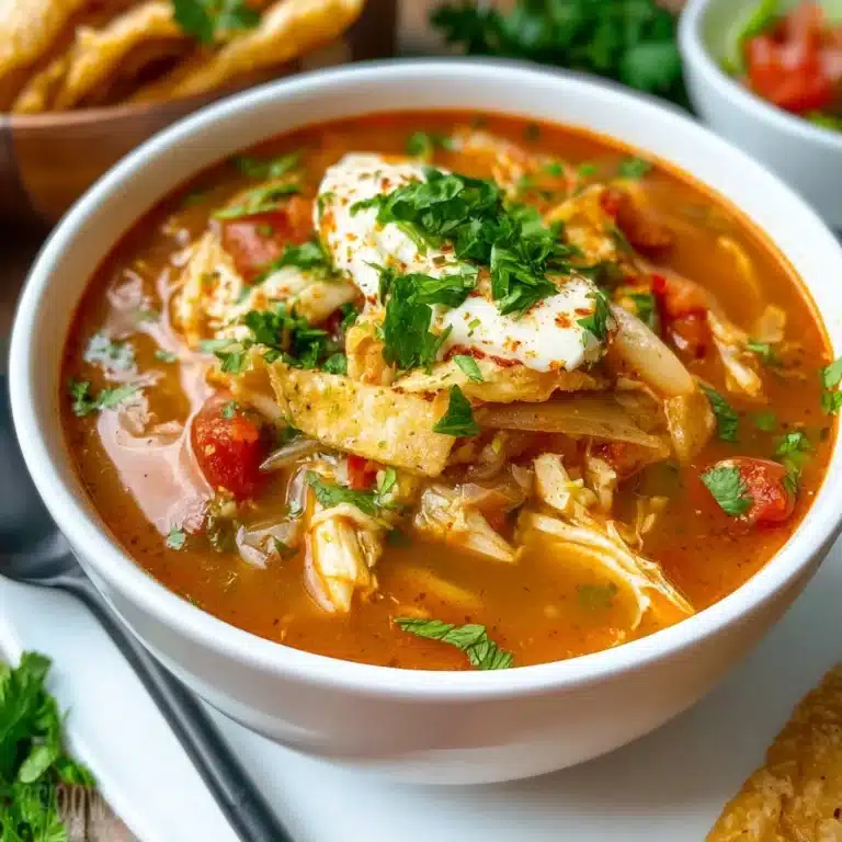 Keto Chicken Tortilla Soup – Easy Low Carb Chicken Soup Recipe
