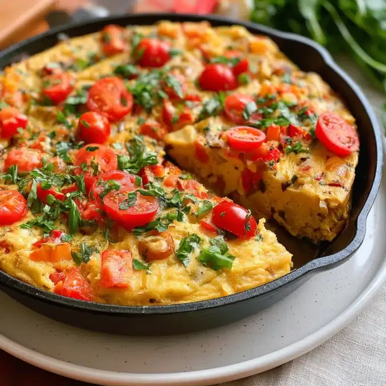 Easy Veggie Vegan Frittata Recipe for Breakfast & Brunch